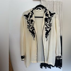 Chasing Unicorns embroidered blouse